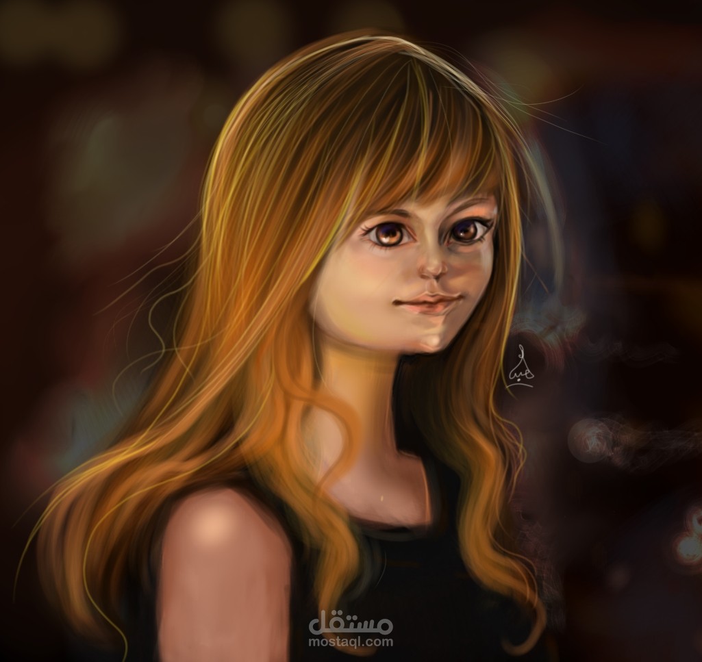 بورتريه لفتاة