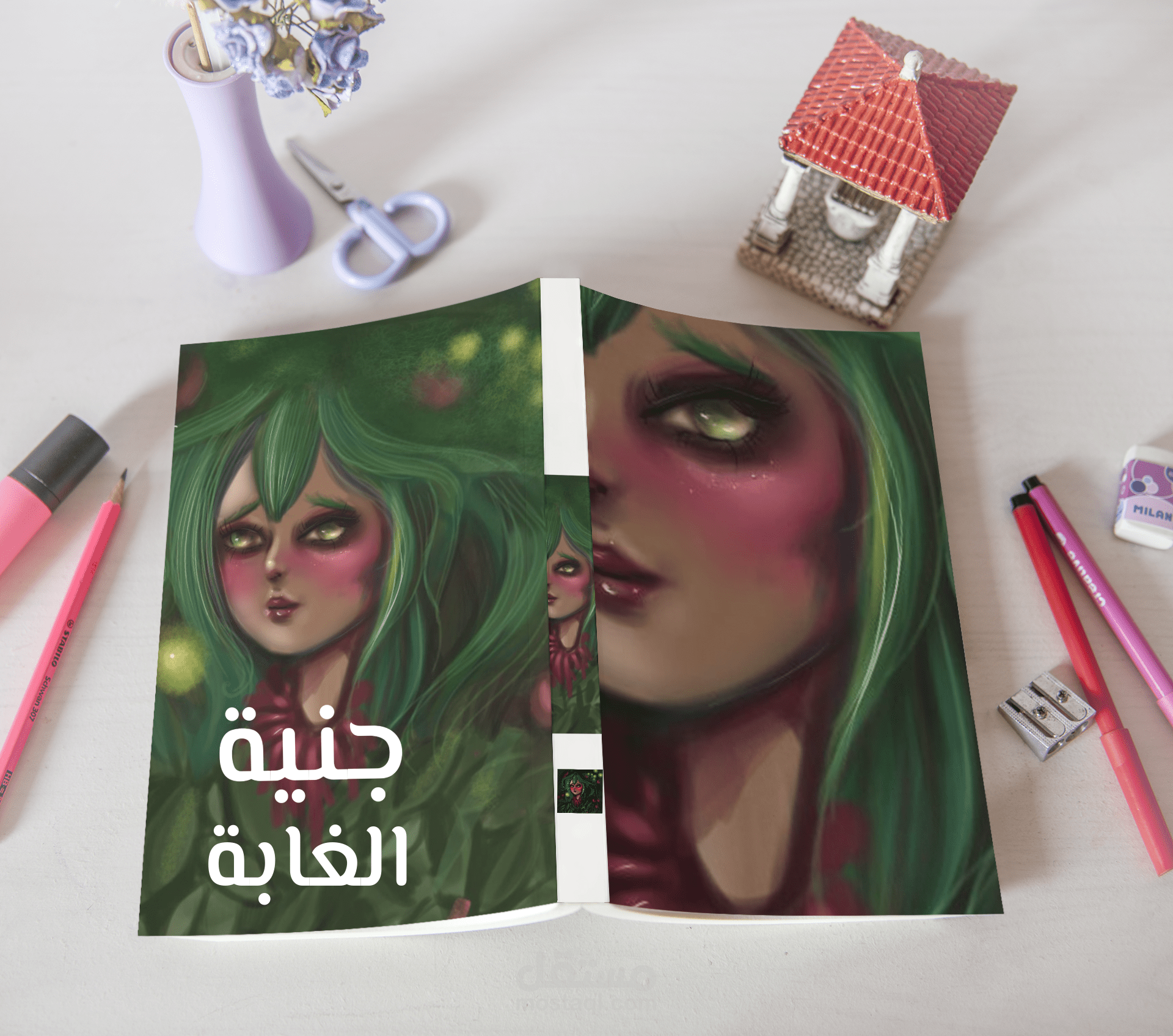 رسم قصة جنية الغابة  لليافعين