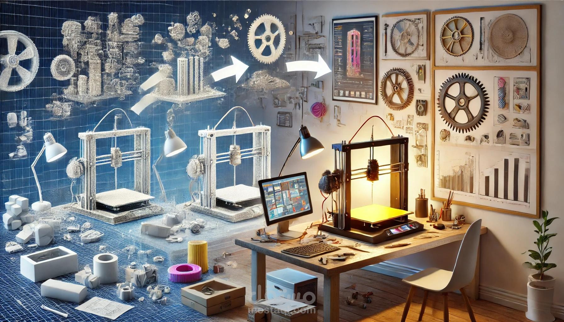 تصميم ميكانيكي احترافي وتحضير نماذج للطباعة ثلاثية الأبعاد
