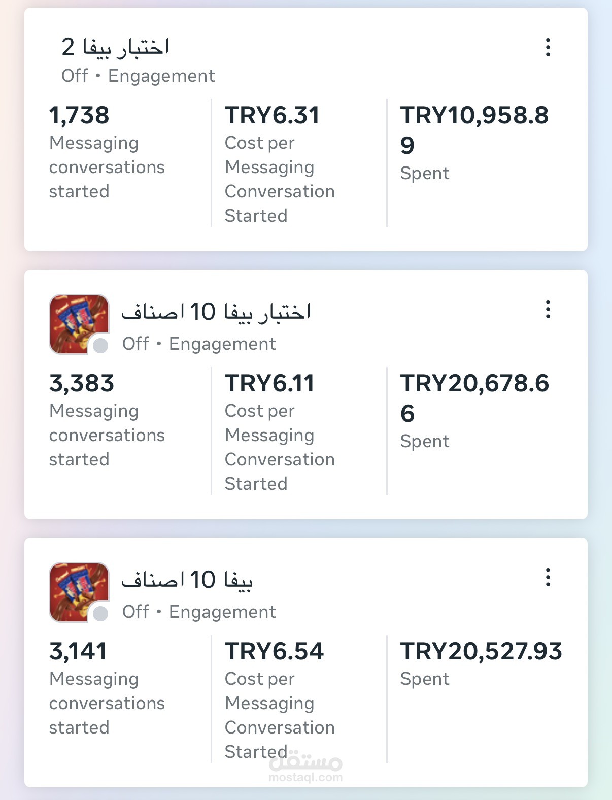 ادارة حملات منتجات لشركة بيفا التركية  (في سوريا)