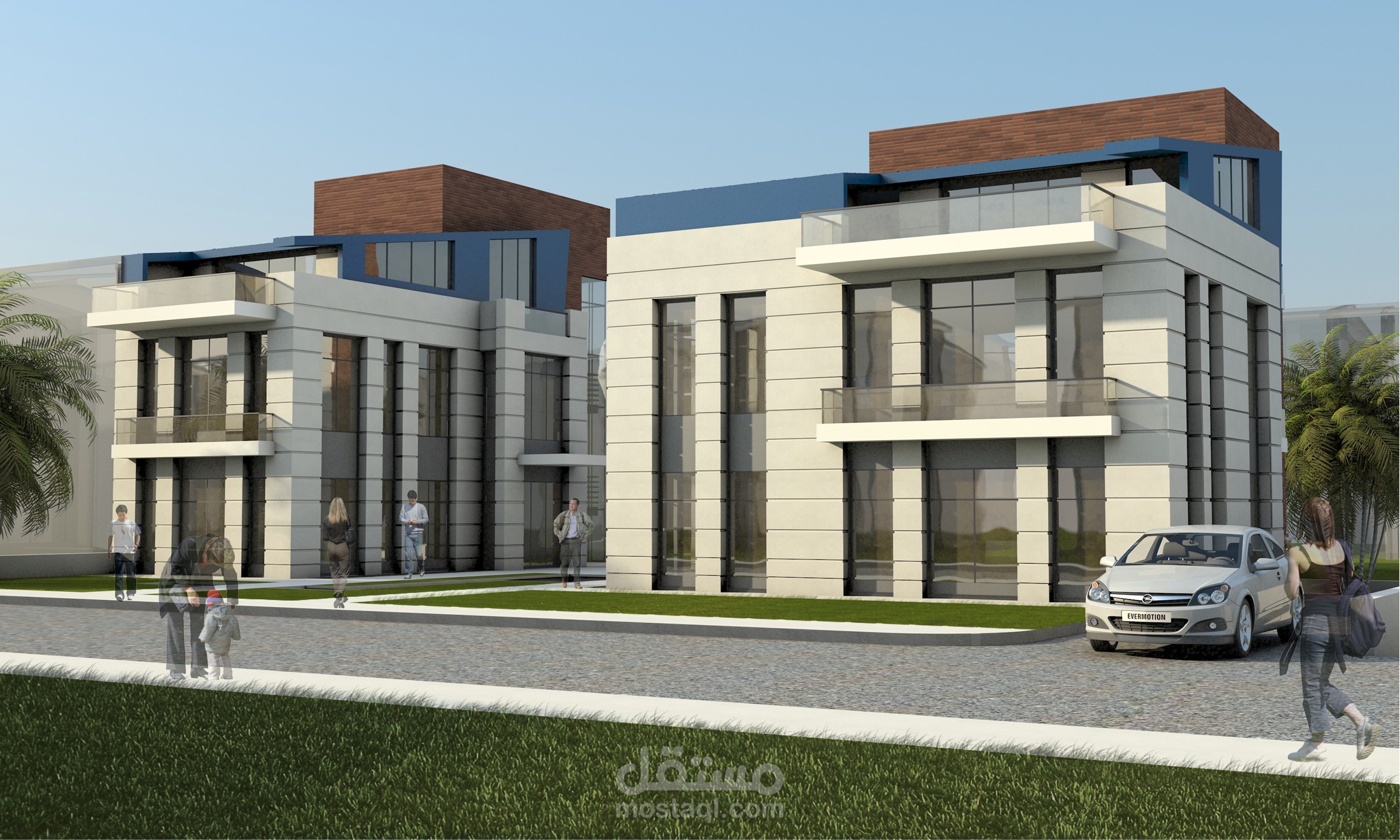 تصميم مبنى لشركة في تركيا