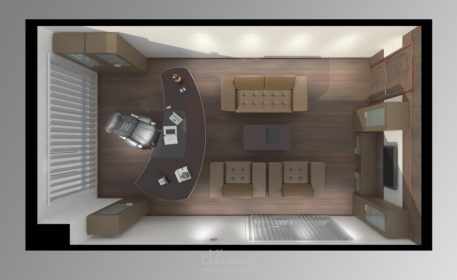 تصميم داخلي لمكتب