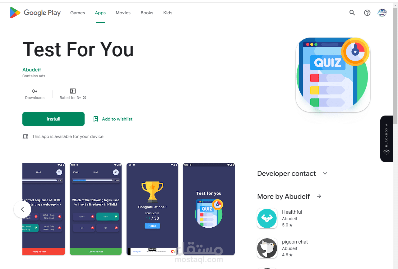 quiz app
