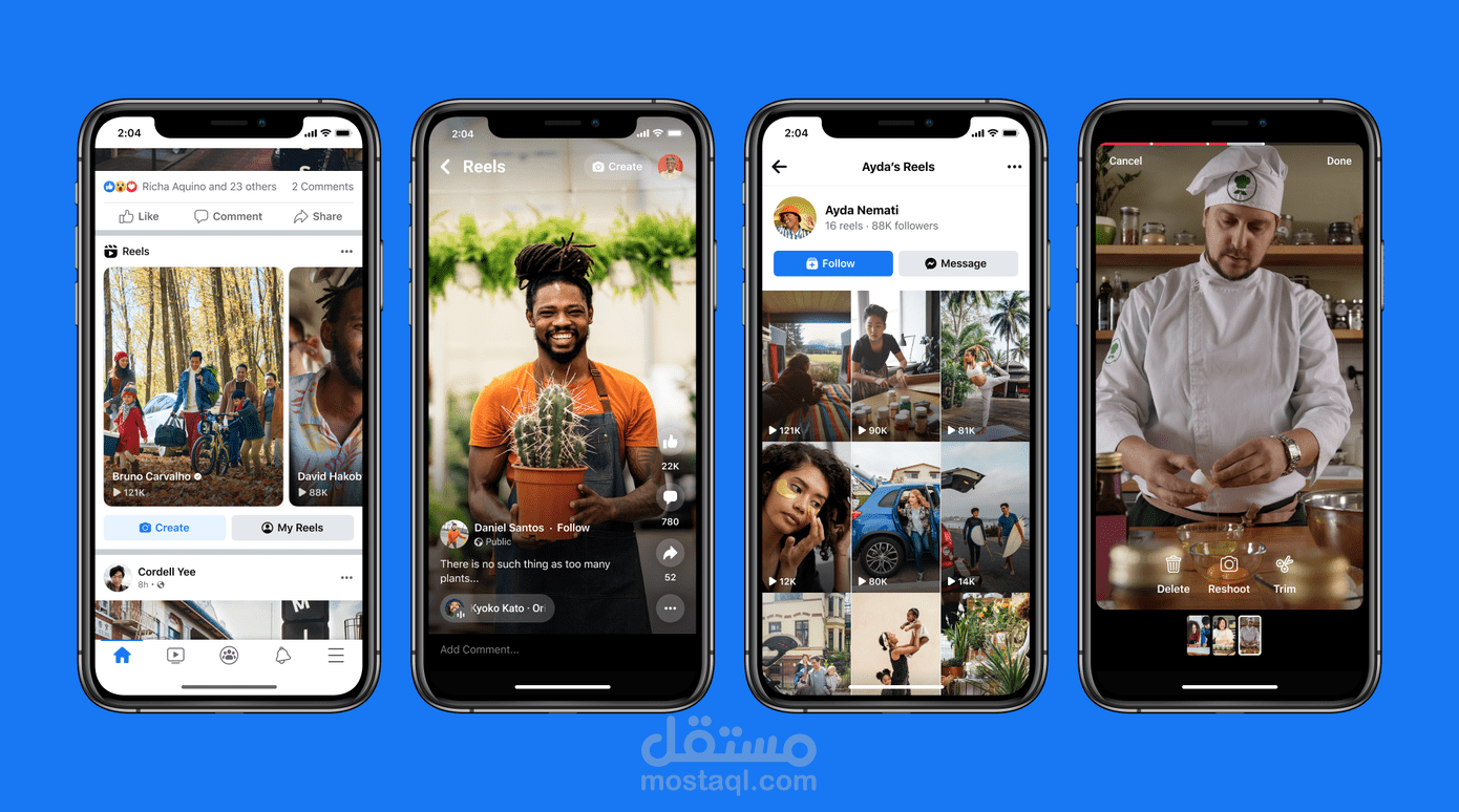 مونتاج فيديوهات قصيرة تيك توك ريلز الأنستجرام