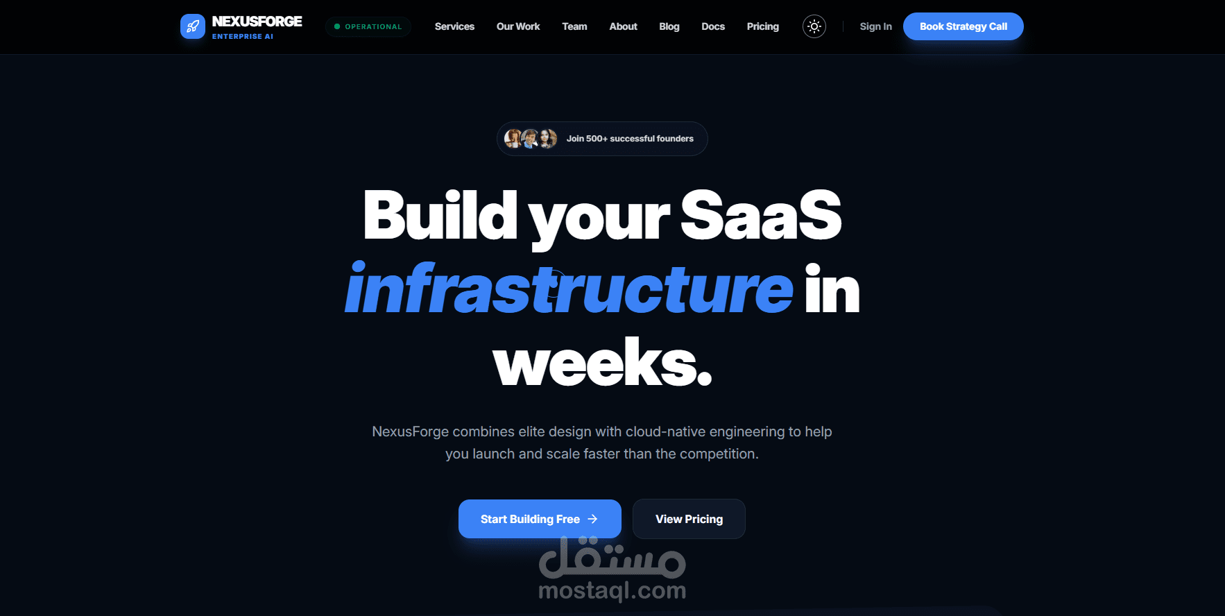 NexusForge AI SASS  Application