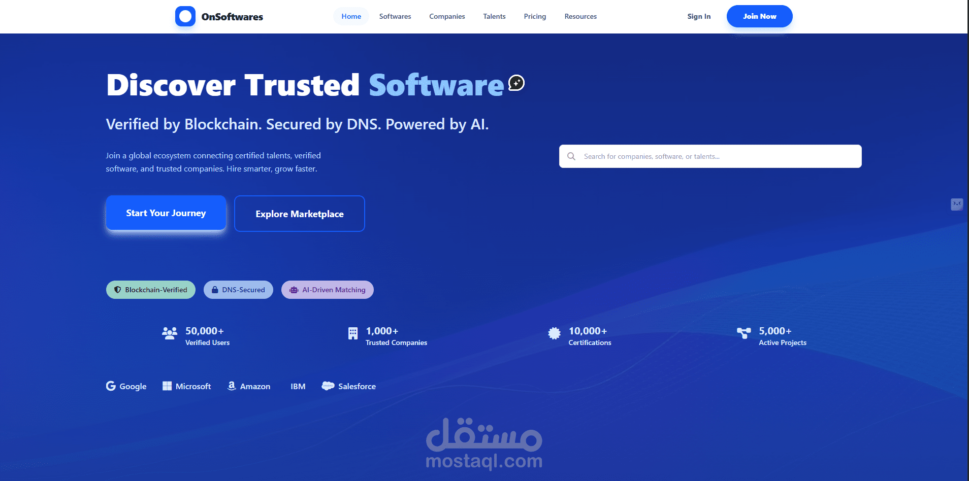 OnSoftwares  Marketplace - وجهتك الآمنة للبرمجيات والمواهب التقنية
