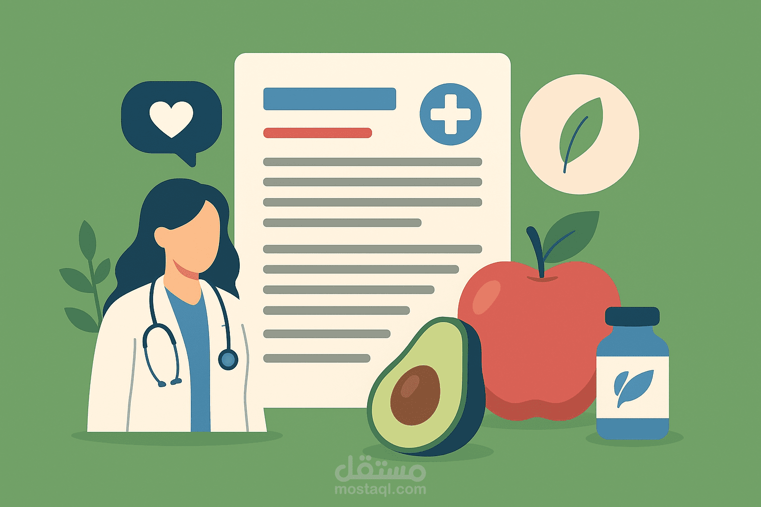 كتابة محتوي طبي