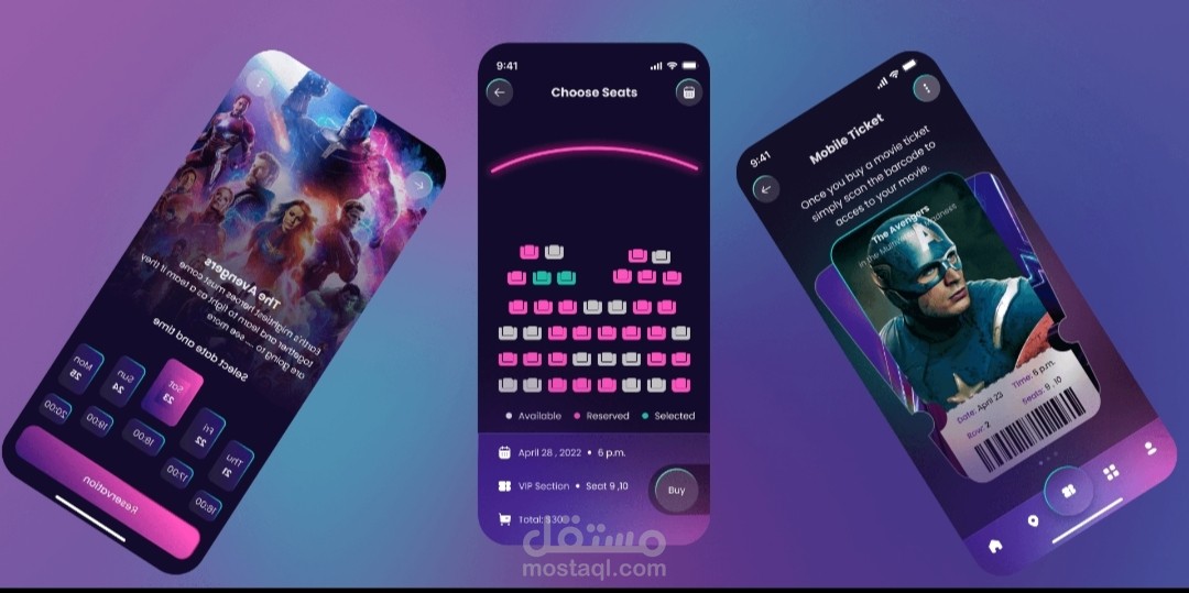 Cinema ticket booking application