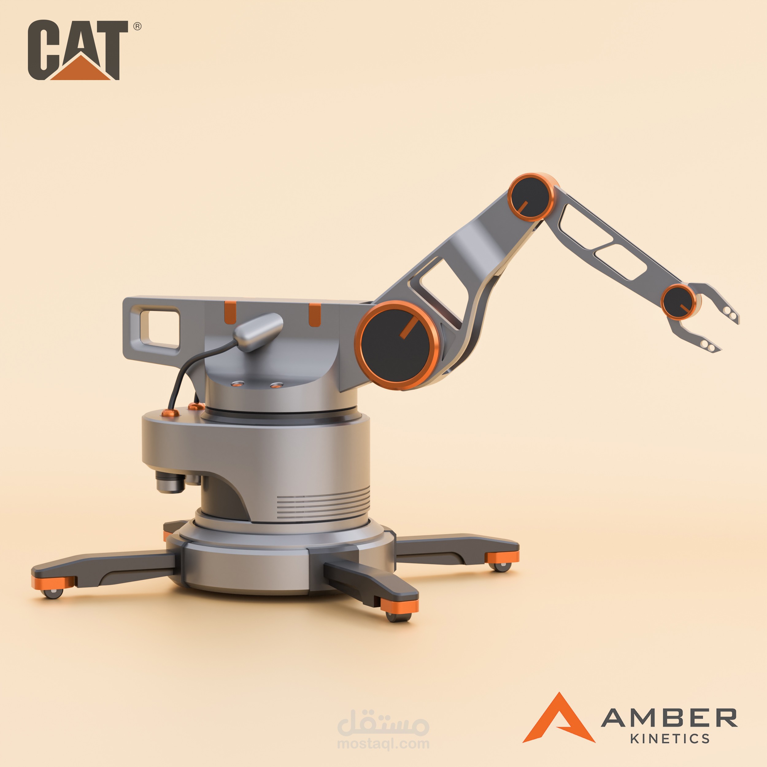 تصميم ليد روبوت معملي بشكل 3D مميز