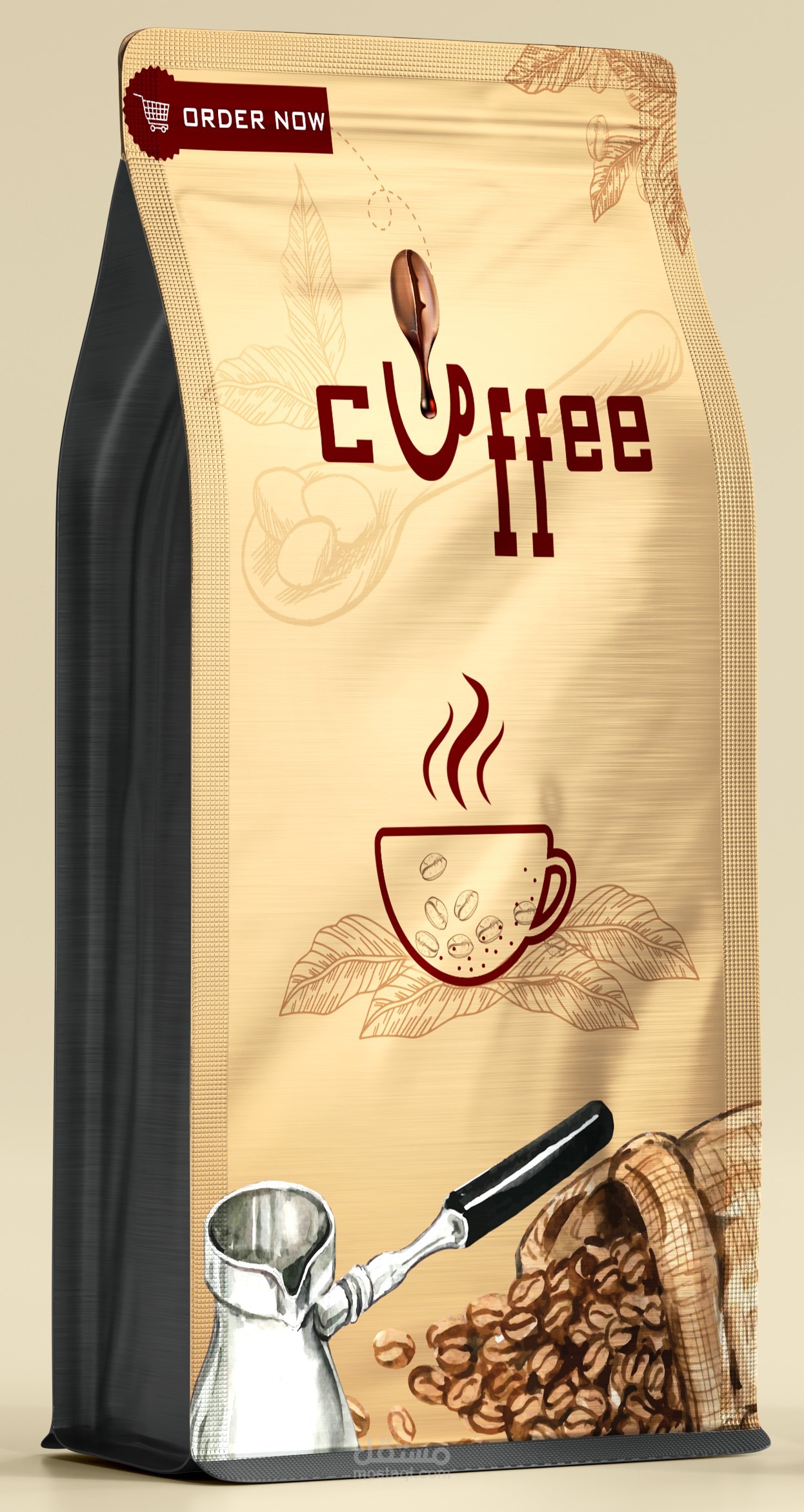 عبوه لمشروب قهوه