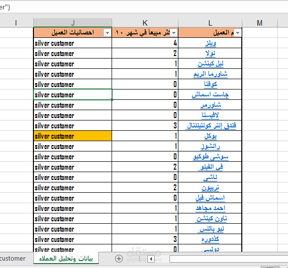محاسب عملاء وموردين