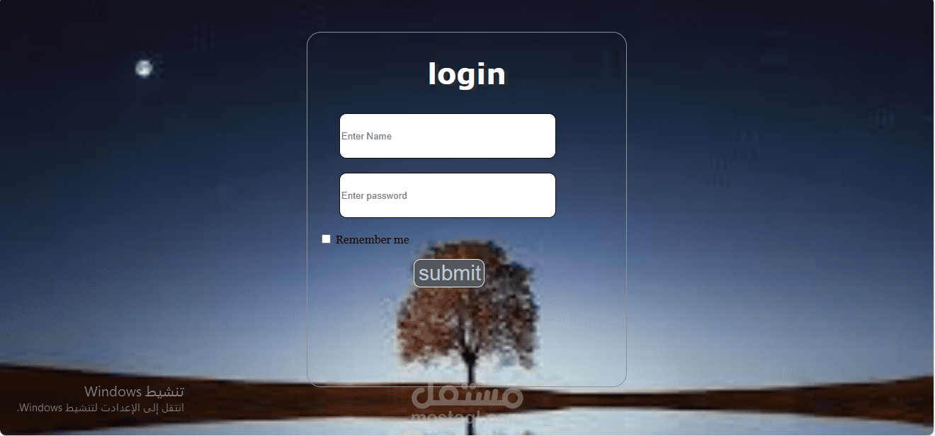 العمل على انشاء صفحات ويب باستحدام html css ja