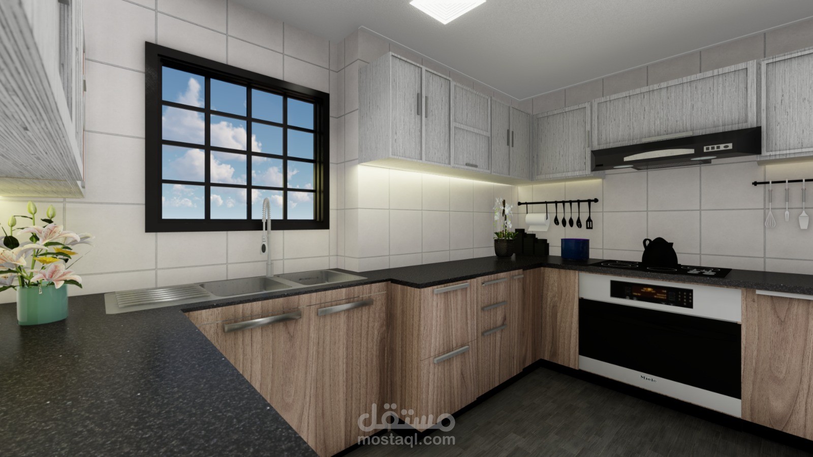 تصميم مطبخ 3d