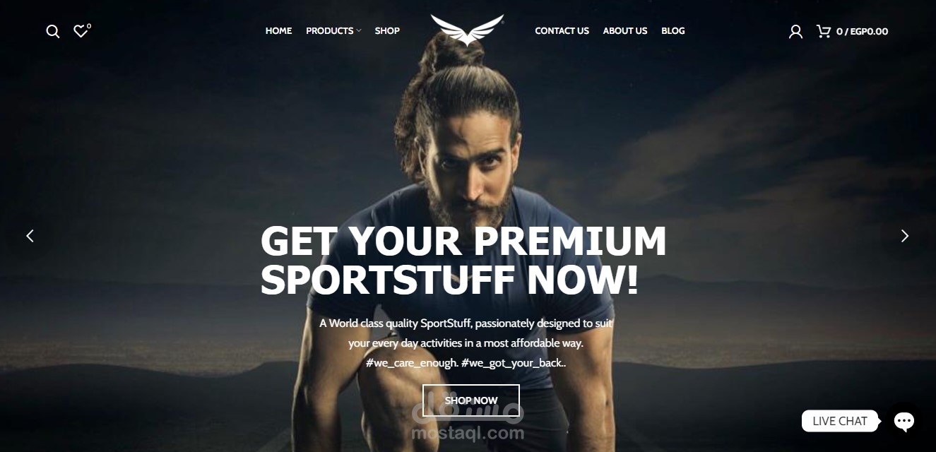 تصميم موقع sportstuff.net