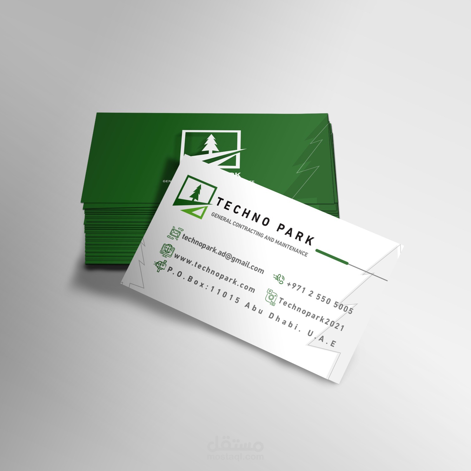 تصميم بطاقة عمل business card