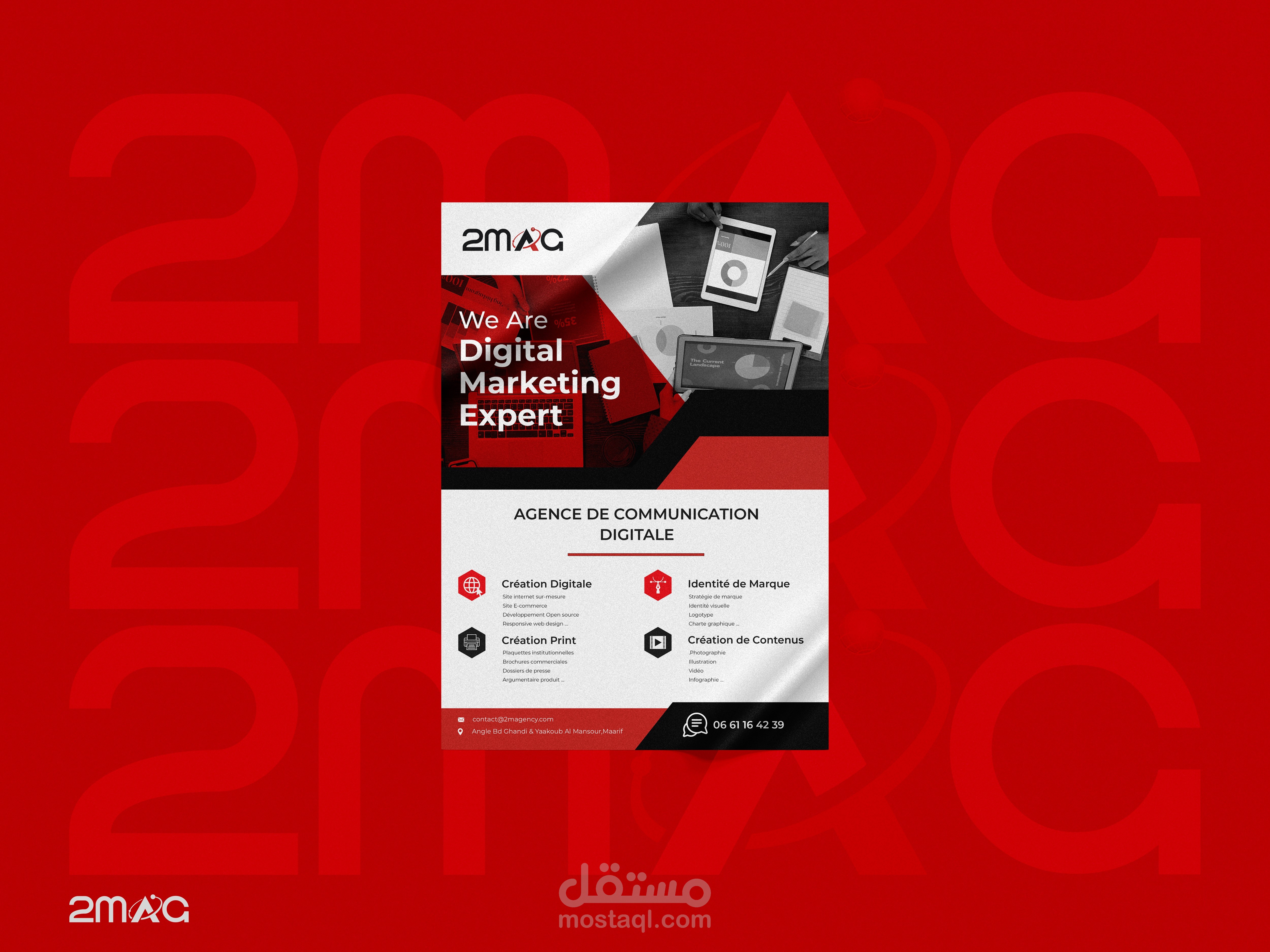 Create Digital packs and flyer for marketing Digital Agency 2MAG