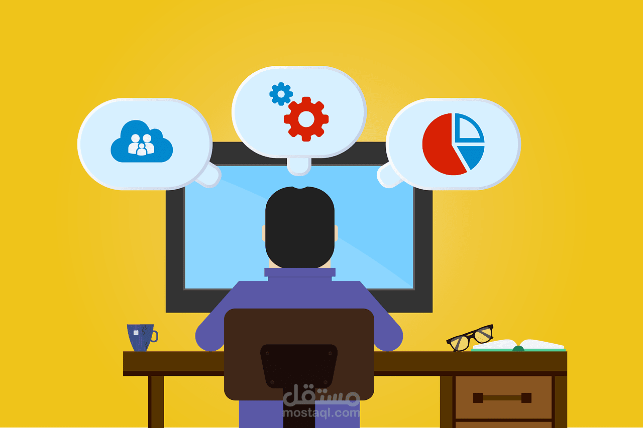 شعار لشركة مختصّة ببرمجة وإنشاء بوتات
