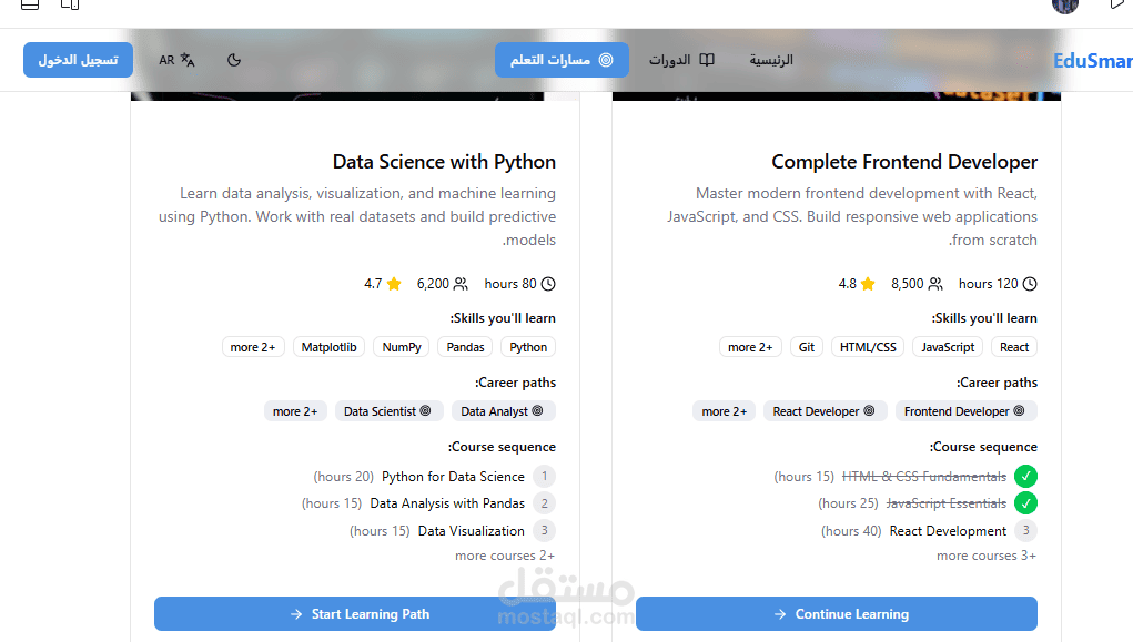 Educational Platform Development