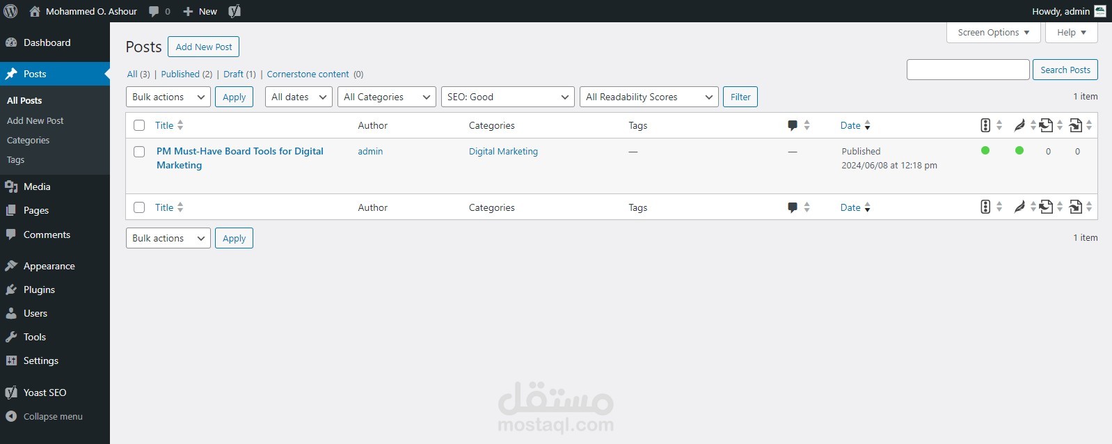 كتابة مقالات متوافقة مع السيو SEO على Wordpress