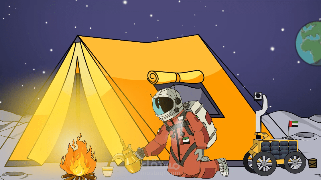 فيديو أنيميشن "المستكشف القمري راشد"