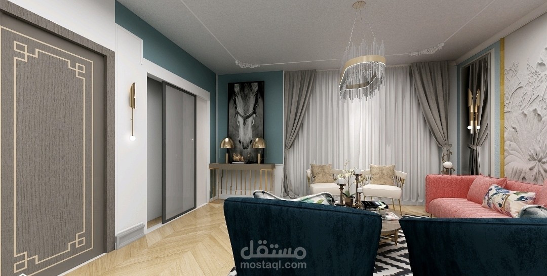 الاستقبال في شقه مدينه نصر