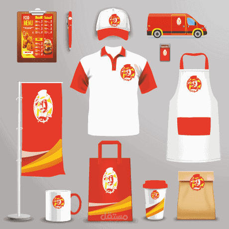 تصميم هوية بصرية كاملة لمطعم البيك | Branding visual identity design