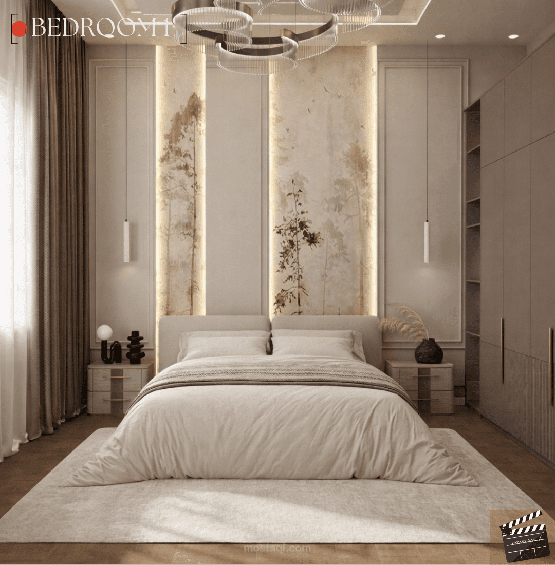 تصميم غرفه نوم بالرياض نيو كلاسيك