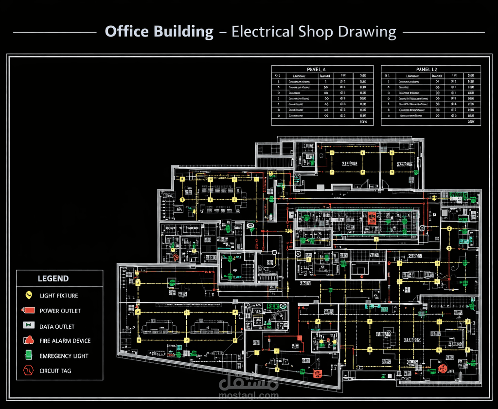 OFFICE BUILDING ELECTRICAL SHOP DRAWING