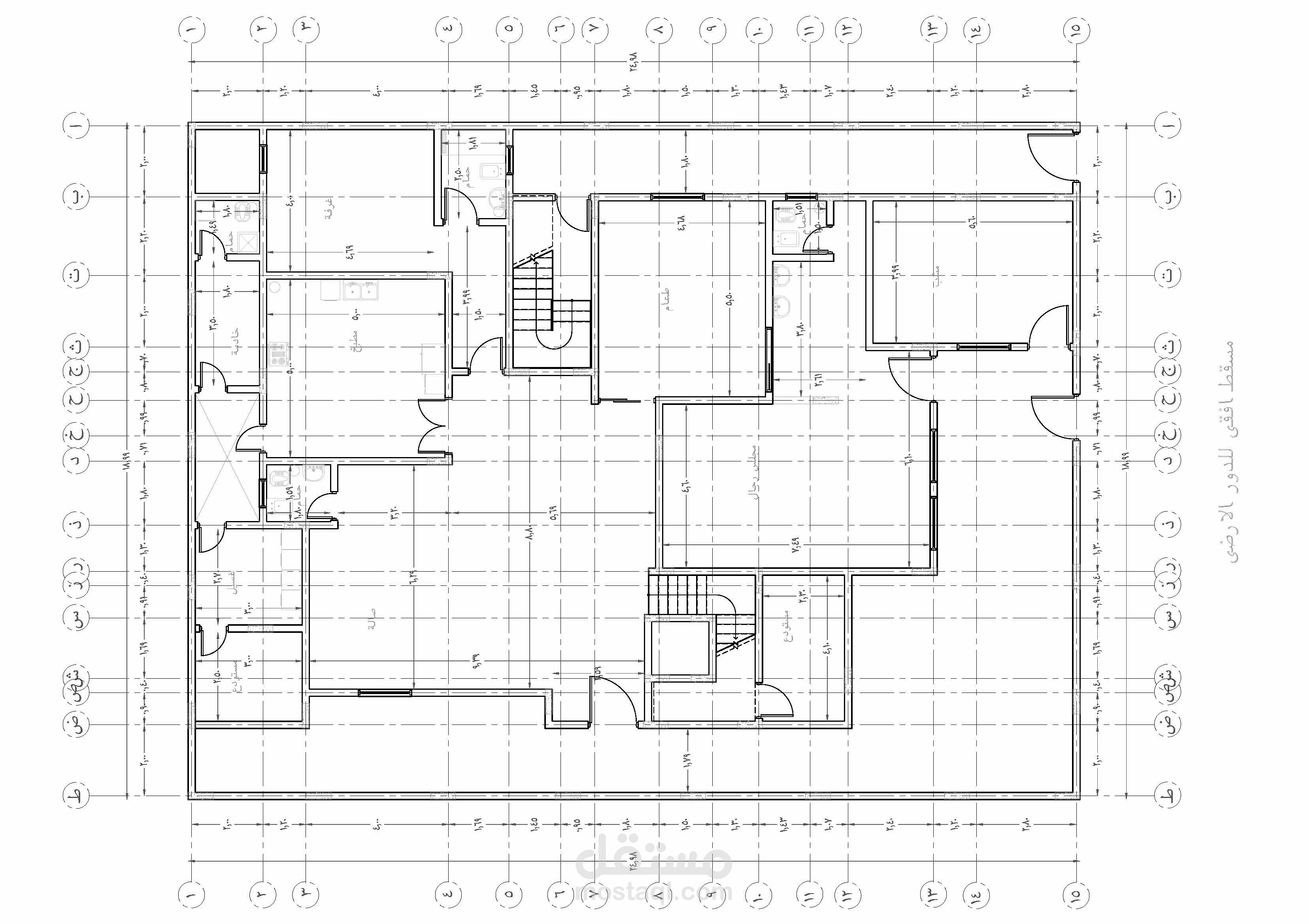 تصميم معماري لفيلا سكنية