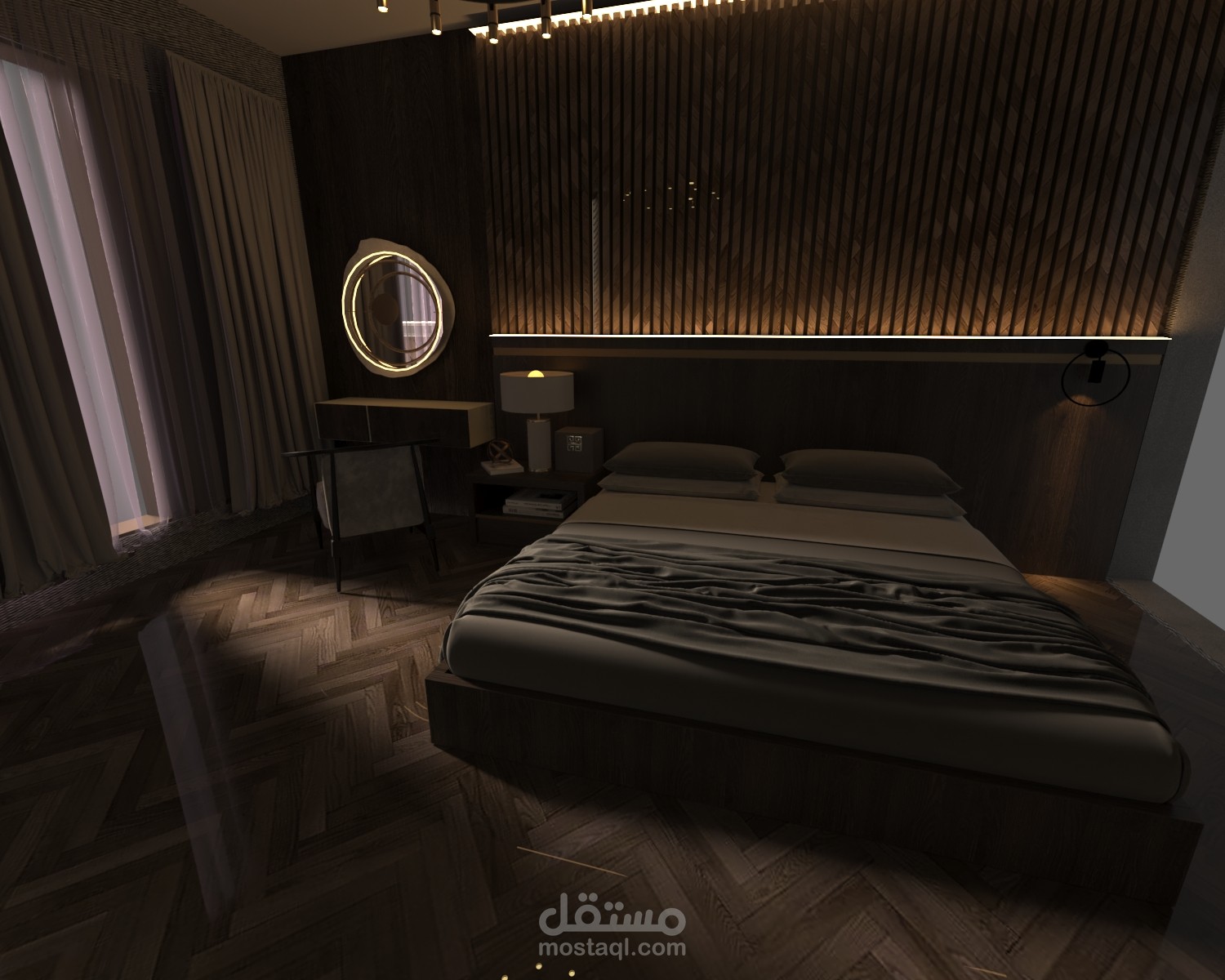 غرفة نوم تصميم داخلي