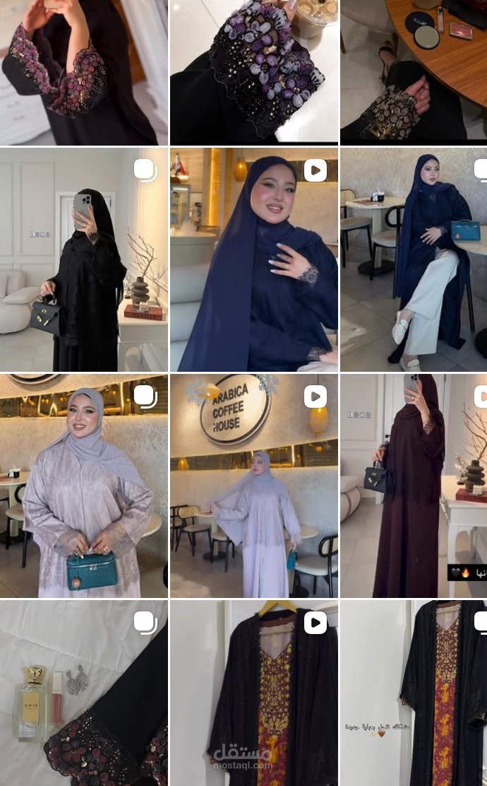 خطة محتوى متكاملة لشهر براند عبايات خليجية