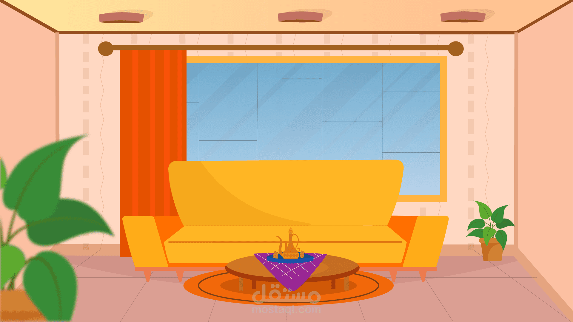 تصميم غرفة معيشة