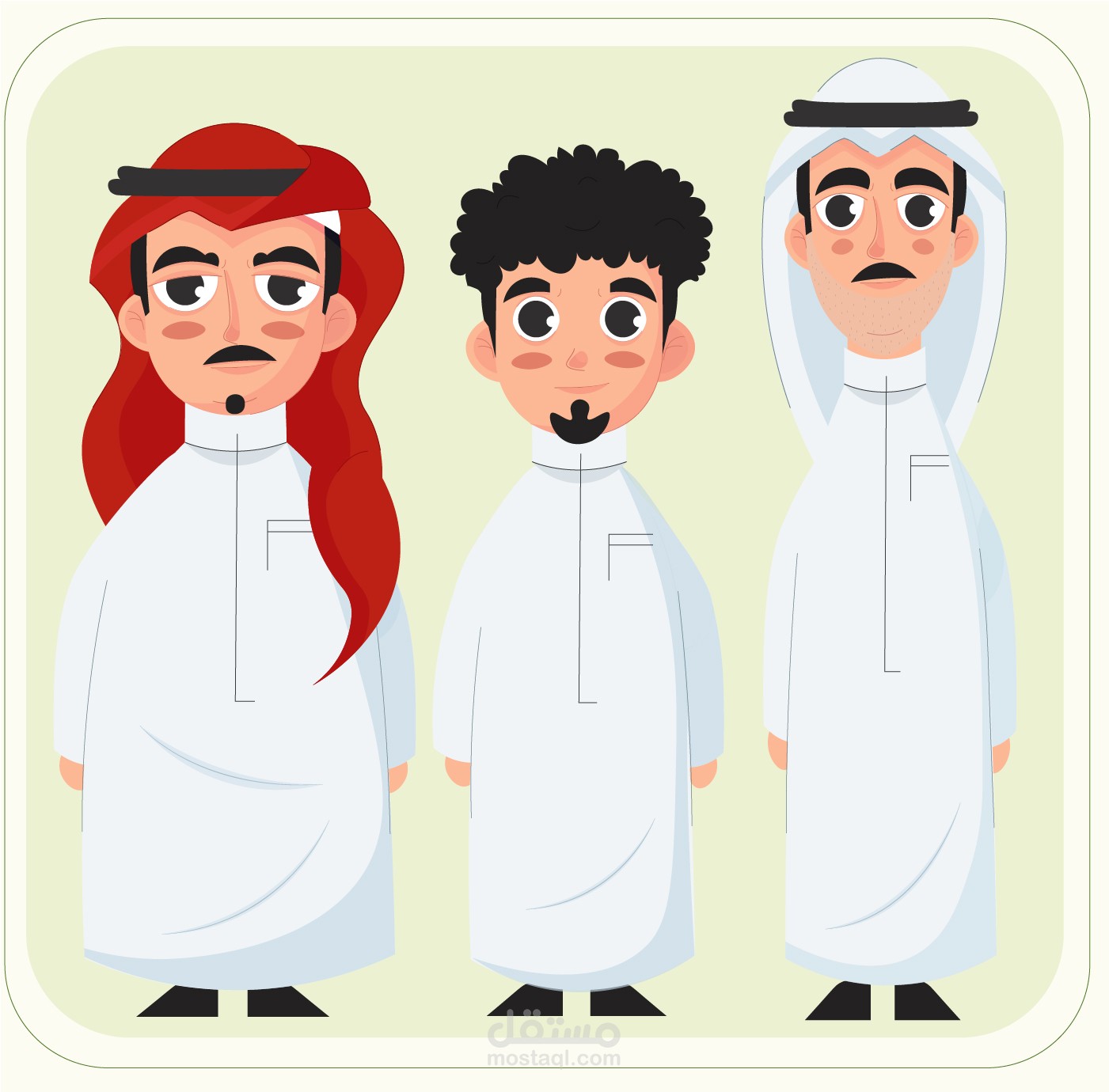 تصميم شخصيات سعودية