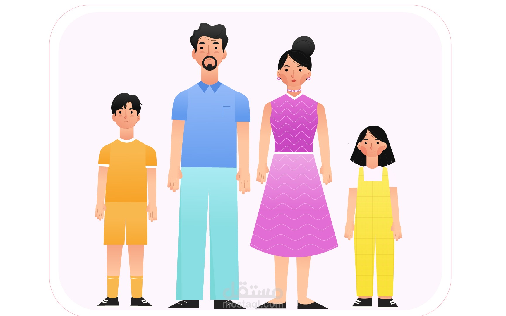 تصميم شخصيات عائلة