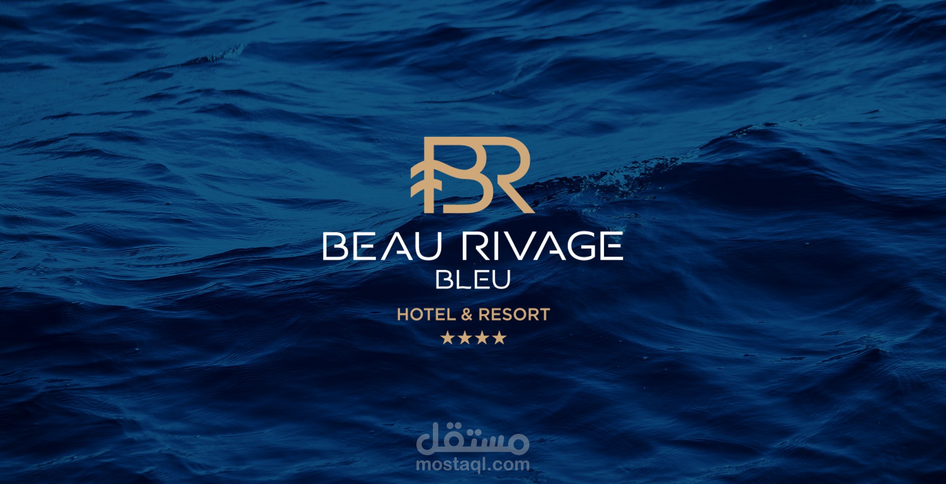 تصميم هوية بصرية كاملة لفندق Beau Rivage Bleu