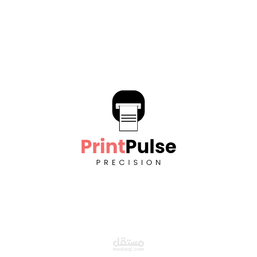 تصميم شعار احترافي لشركة طباعة وتقنيات رقمية | PrintPulse Logo