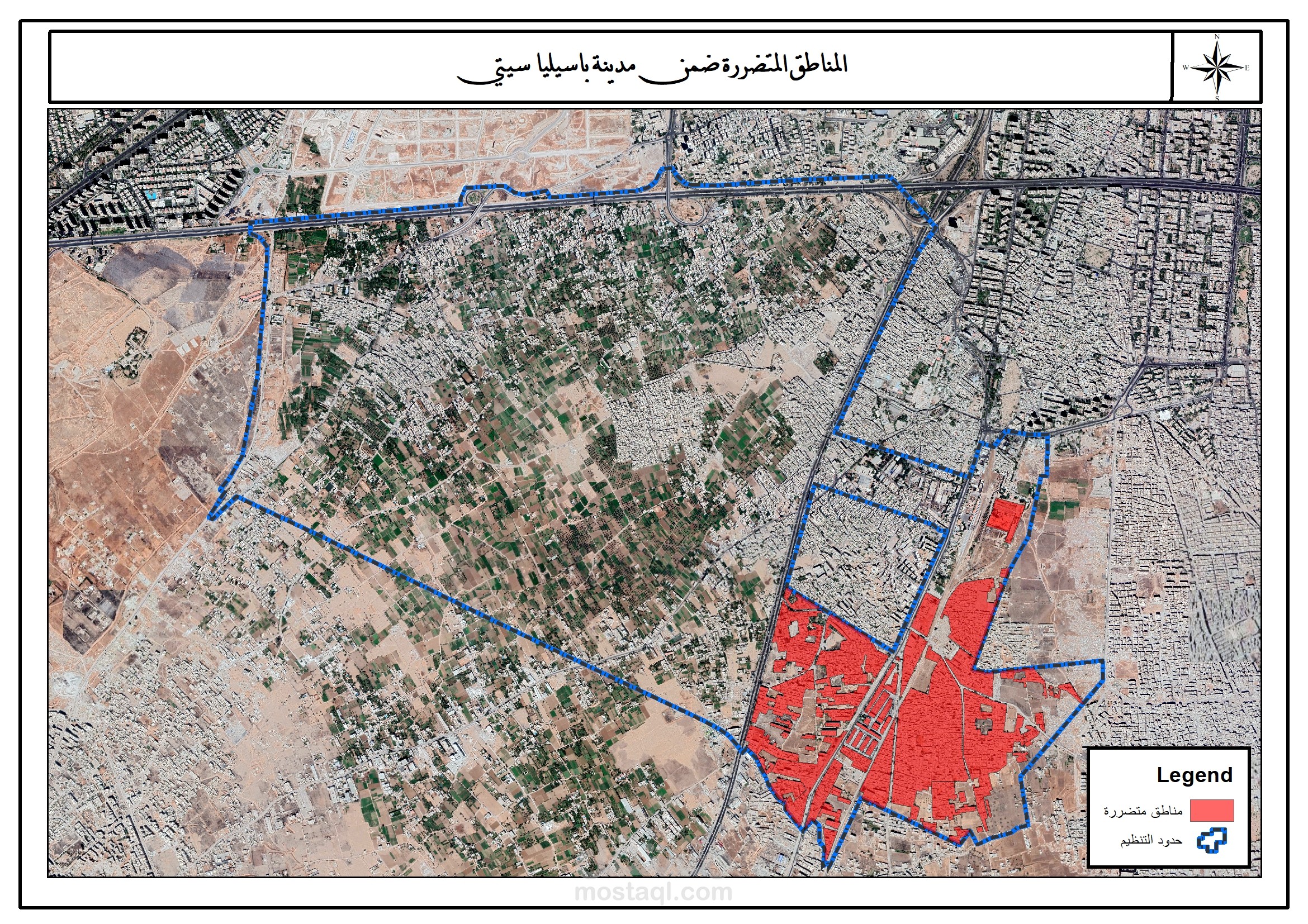 رصد الدمار باستخدام gis