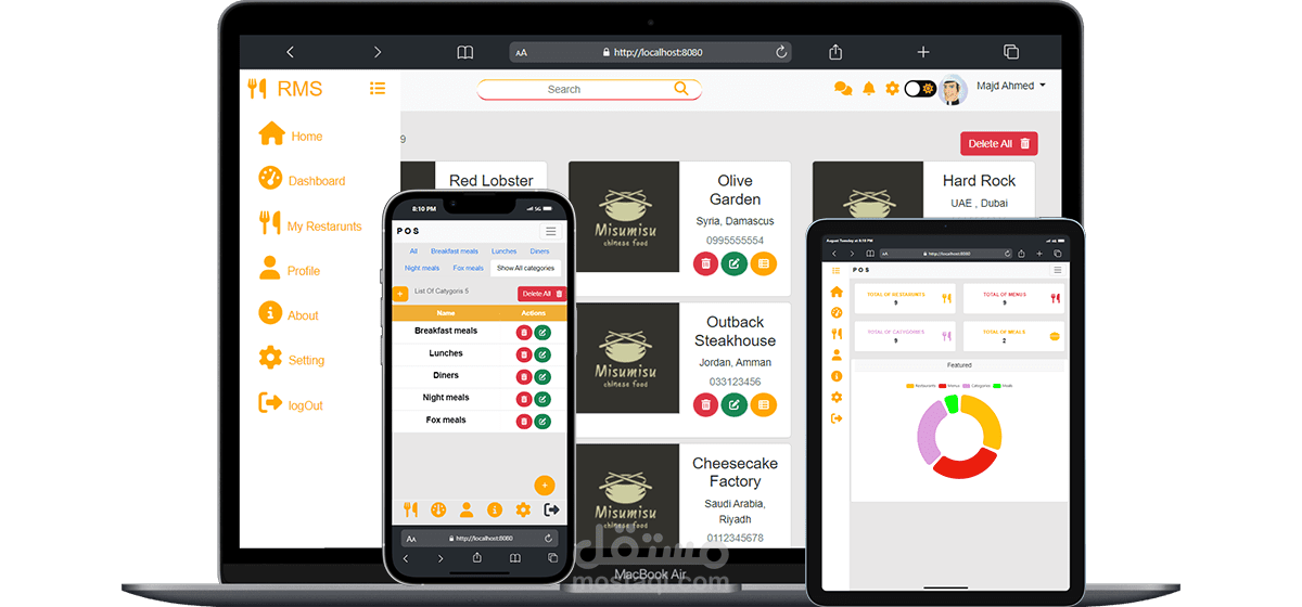 POS System || مشروع إدارة سلسلة مطاعم