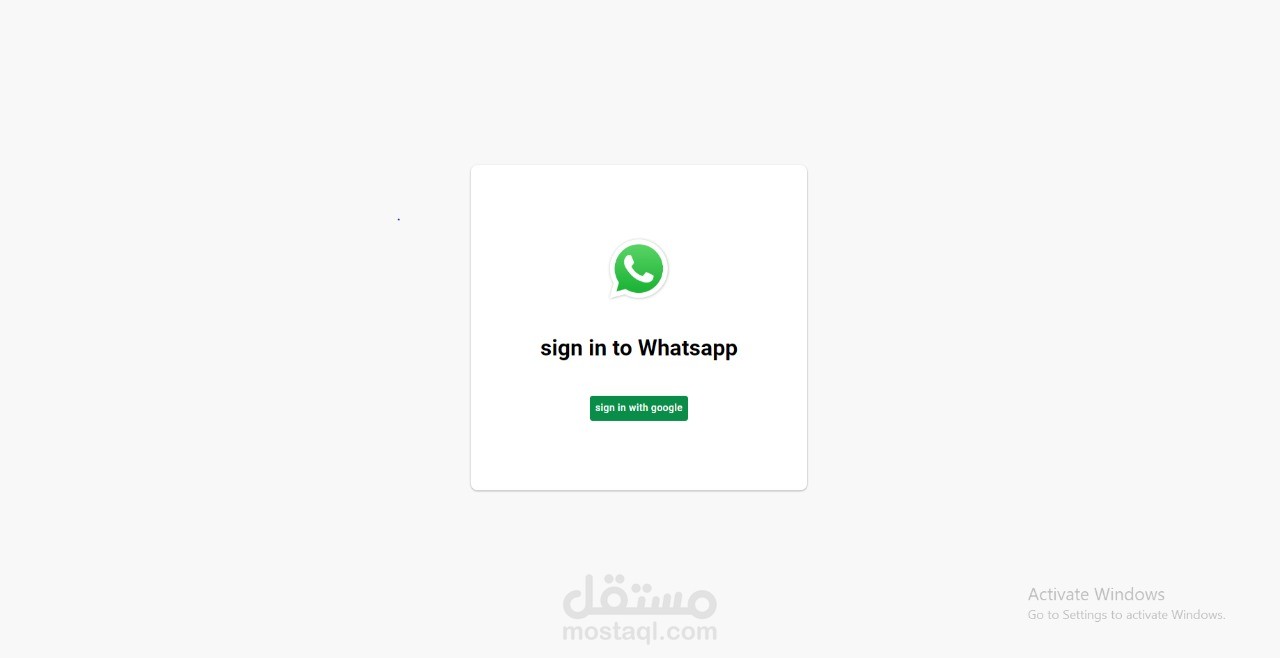 WhatsApp clone