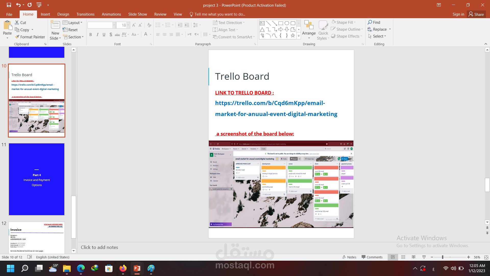make adile with client