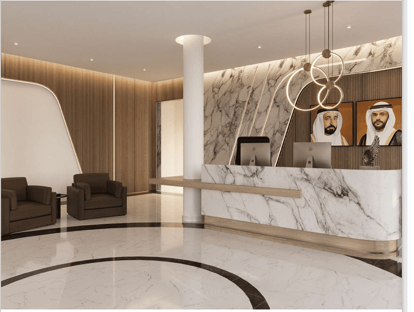 تصميم داخلي لمبني ادارة نادي
