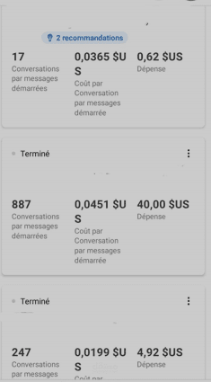 نتائجي في اعلانات الفيس بوك