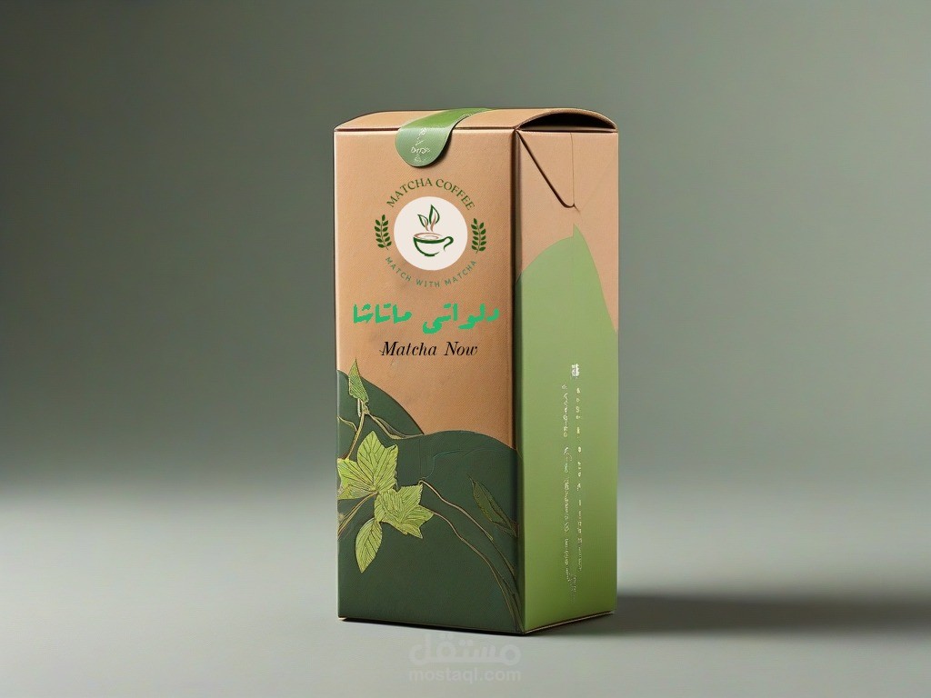 تصميم الذي قمت بإنشائه لتسويق منتج الشاي الأخضر في السوق المصري.