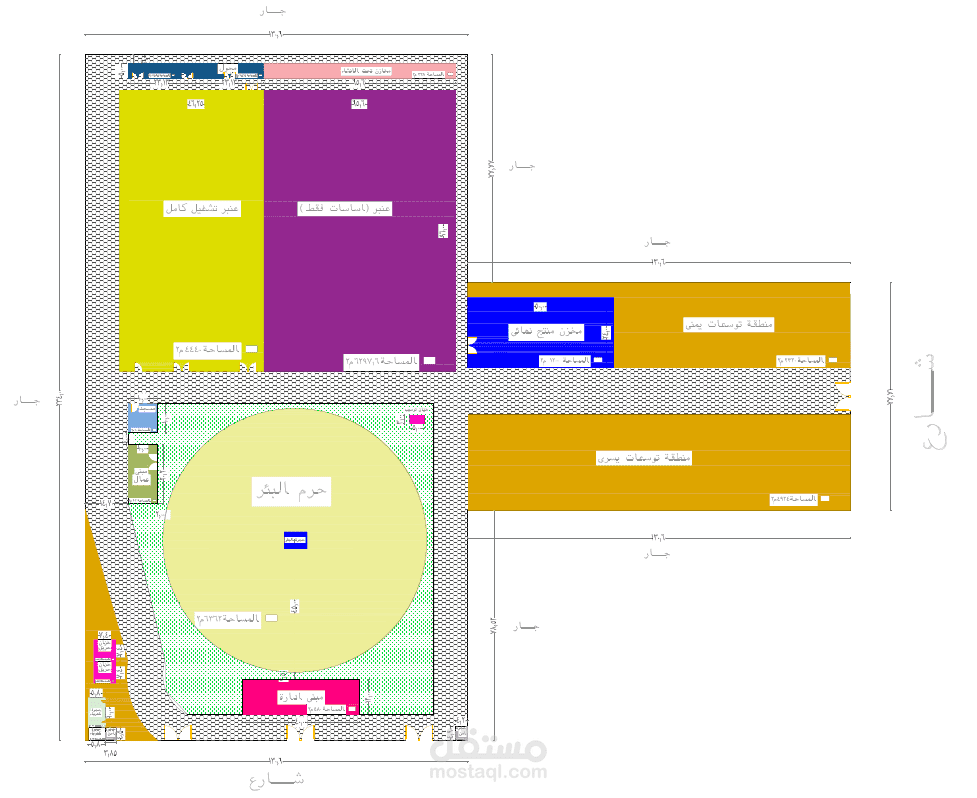 رسم كروكى لمصنع