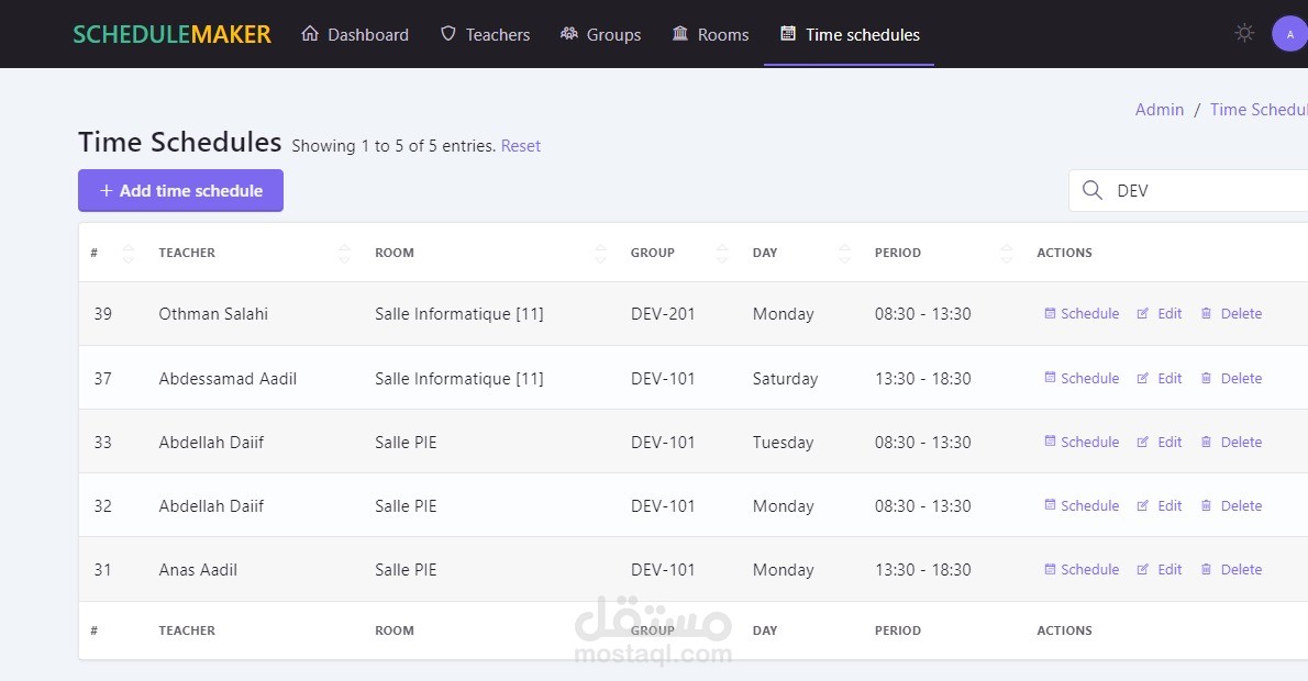 backend developer laravel
