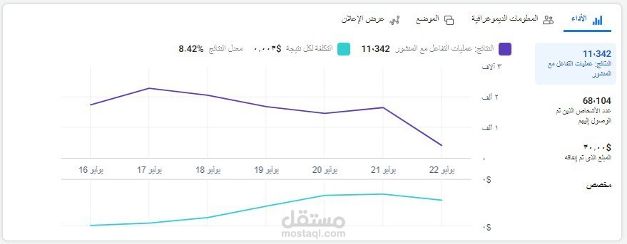 Facebook Ads Result