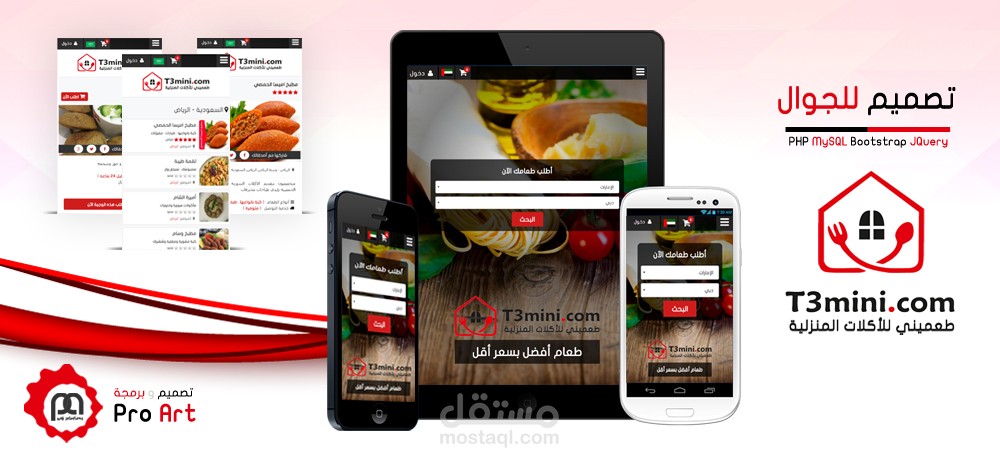 تصميم وبرمجة موقع طعميني