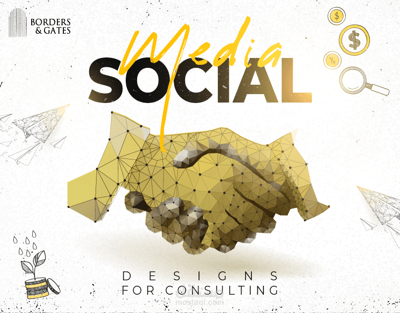 تصميمات سوشيال ميديا لشركة ادارة أعمال