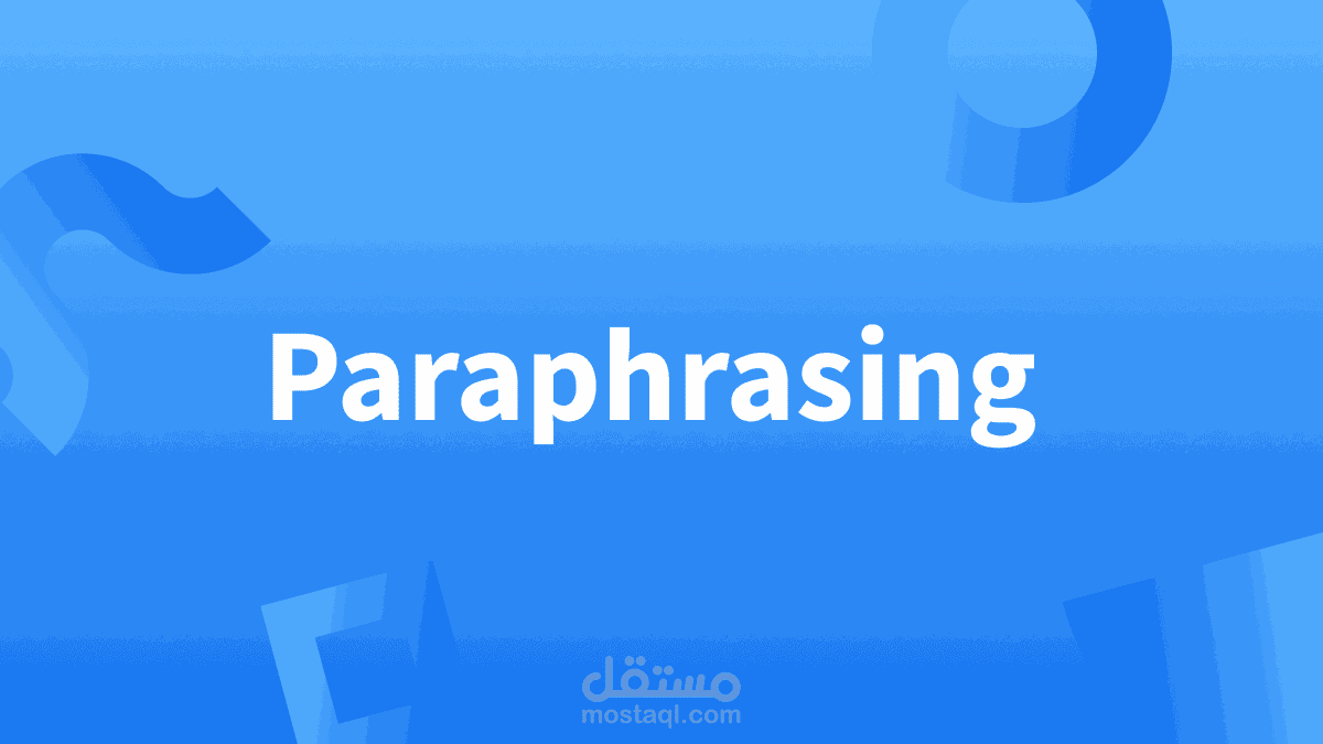 paraphrasing
