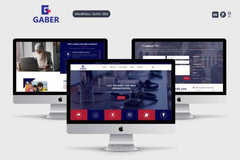 Gaber Courses – تصميم وتطوير ووردبريس